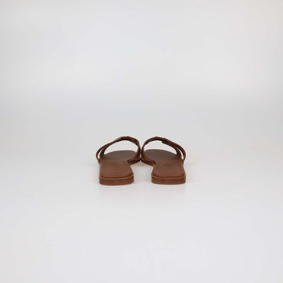 Hermes Black Box Calf Leather Oran Sandals