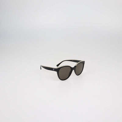 Chanel Black,Beige Butterfly Sunglasses
