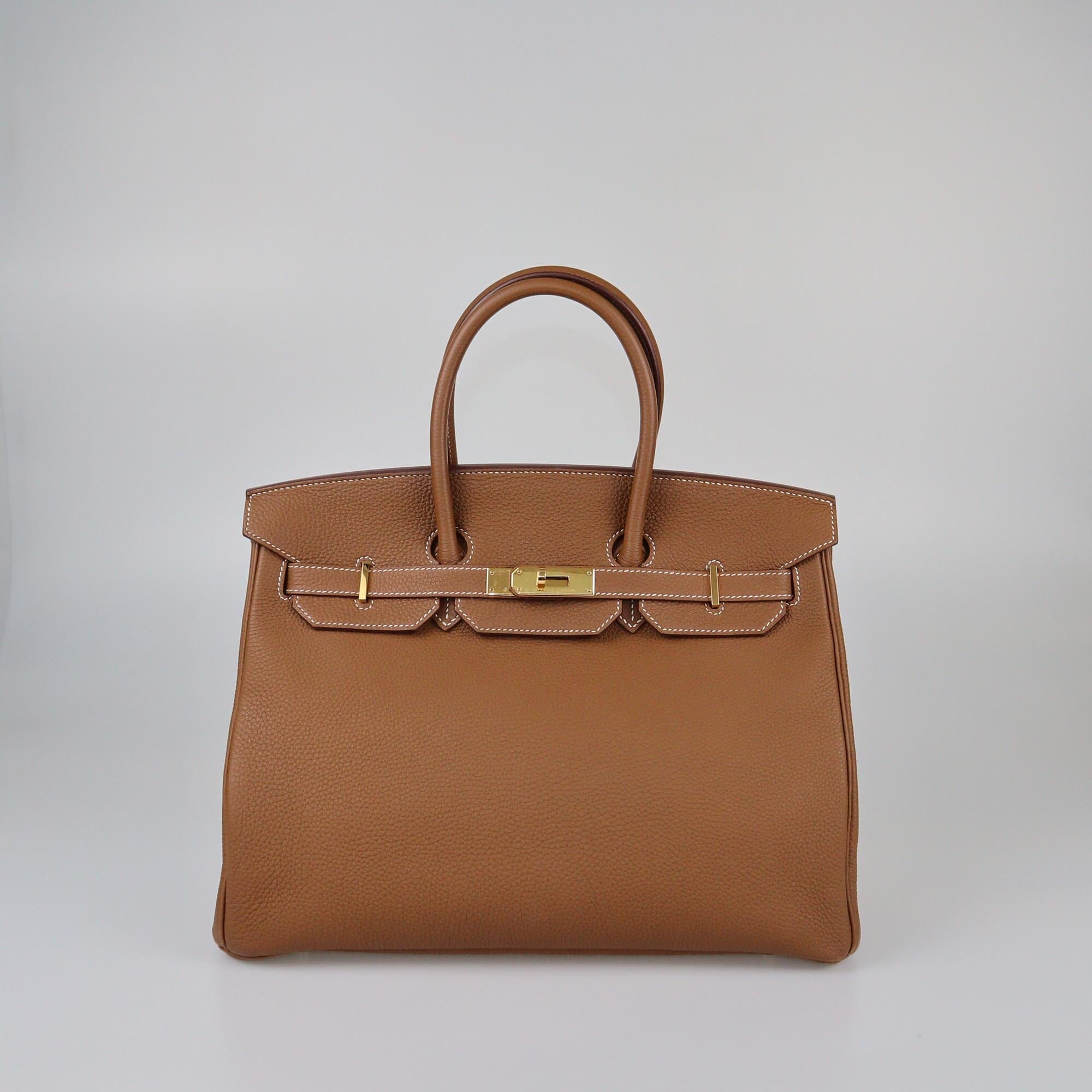 Hermes Gold Togo Gold Hardware Birkin 35 Bag Womens Hermes 