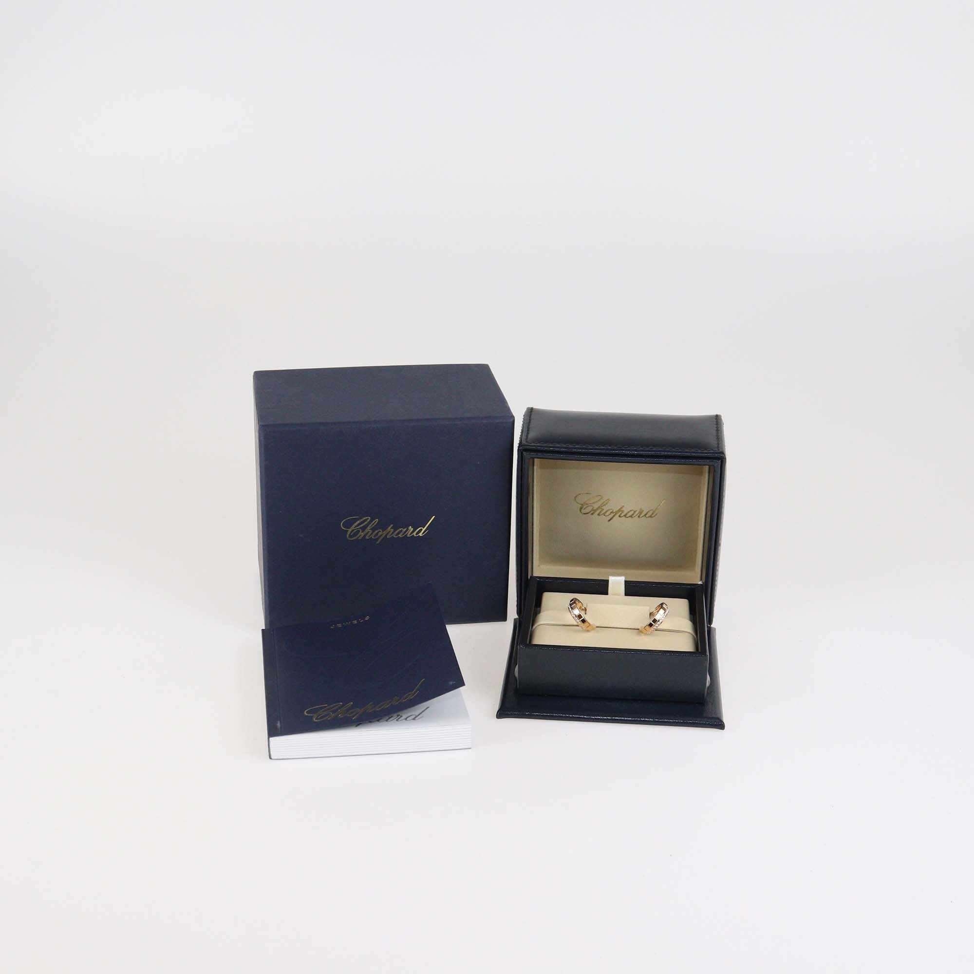 Chopard Ethical 18K Rose Gold Diamond Ice Cube Earrings