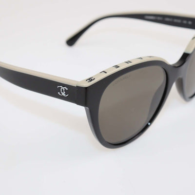Chanel Black,Beige Butterfly Sunglasses
