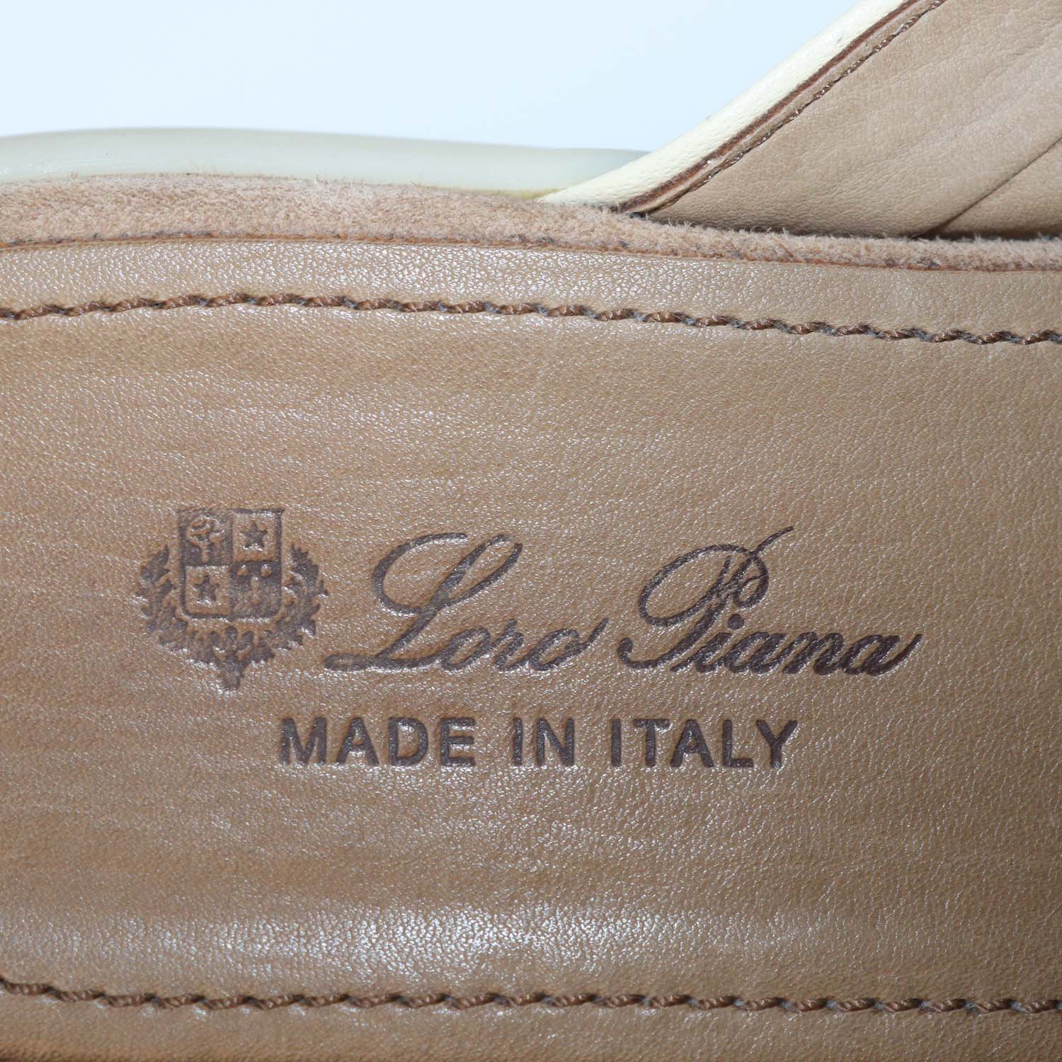 Loro Piana Brown Suede Charms Walk Mules