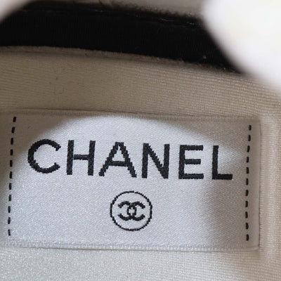 Chanel Beige/Yellow Tweed and Leather CC Low Top Sneakers