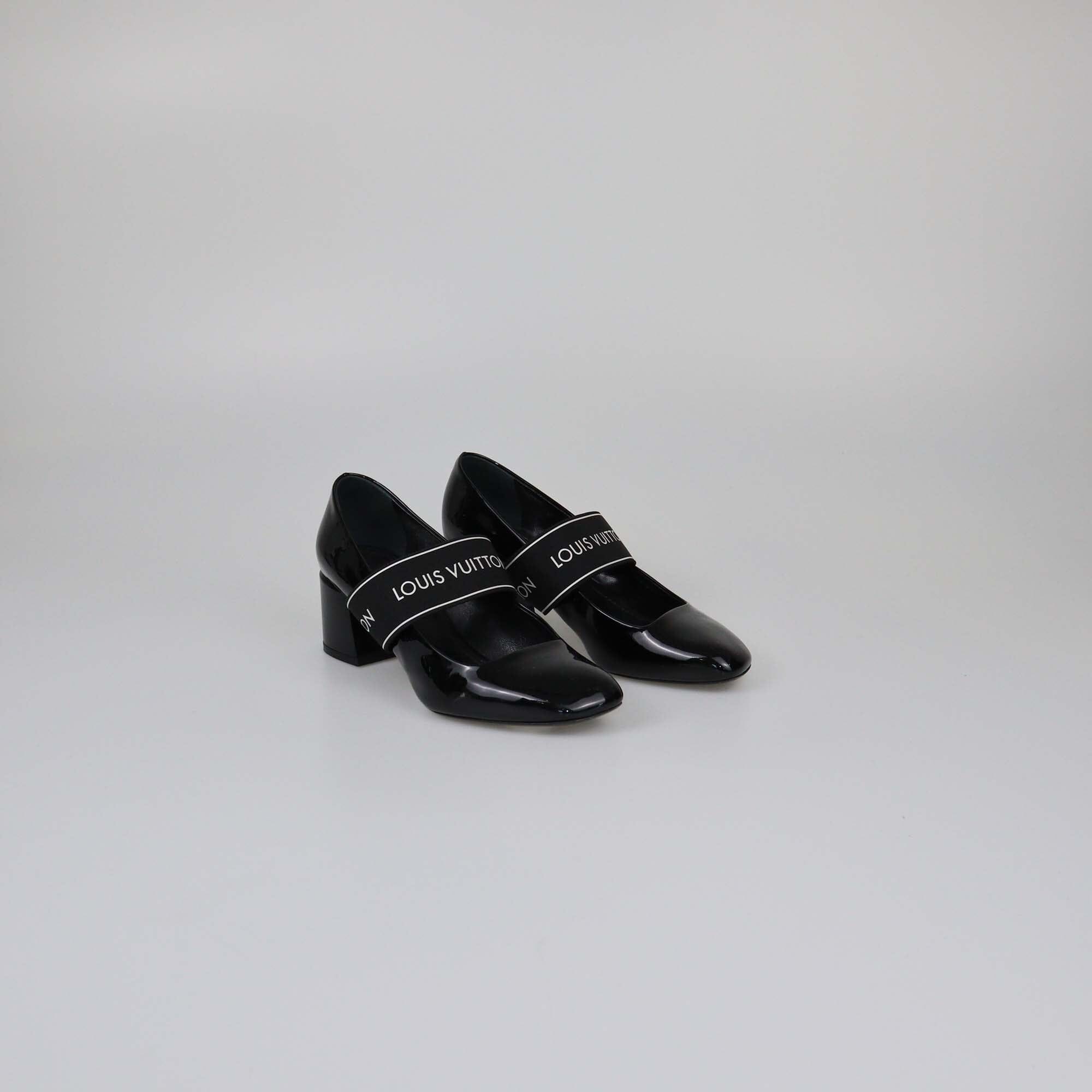 Louis Vuitton Black Patent Uncover Pumps Womens Louis Vuitton 