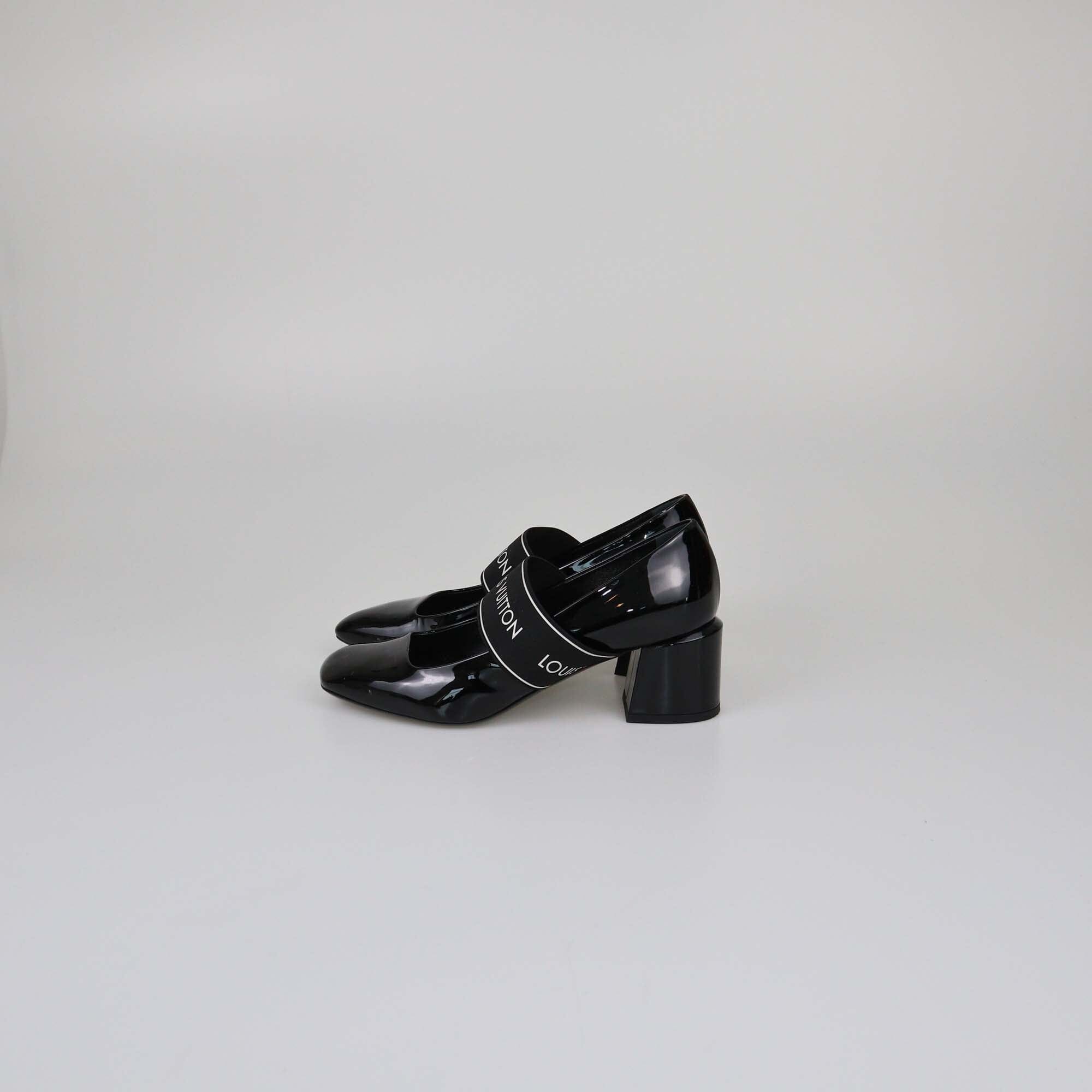 Louis Vuitton Black Patent Uncover Pumps Womens Louis Vuitton 