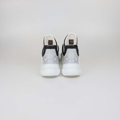 Louis Vuitton Grey/Black Monogram Nylon and Leather Archlight Sneakers
