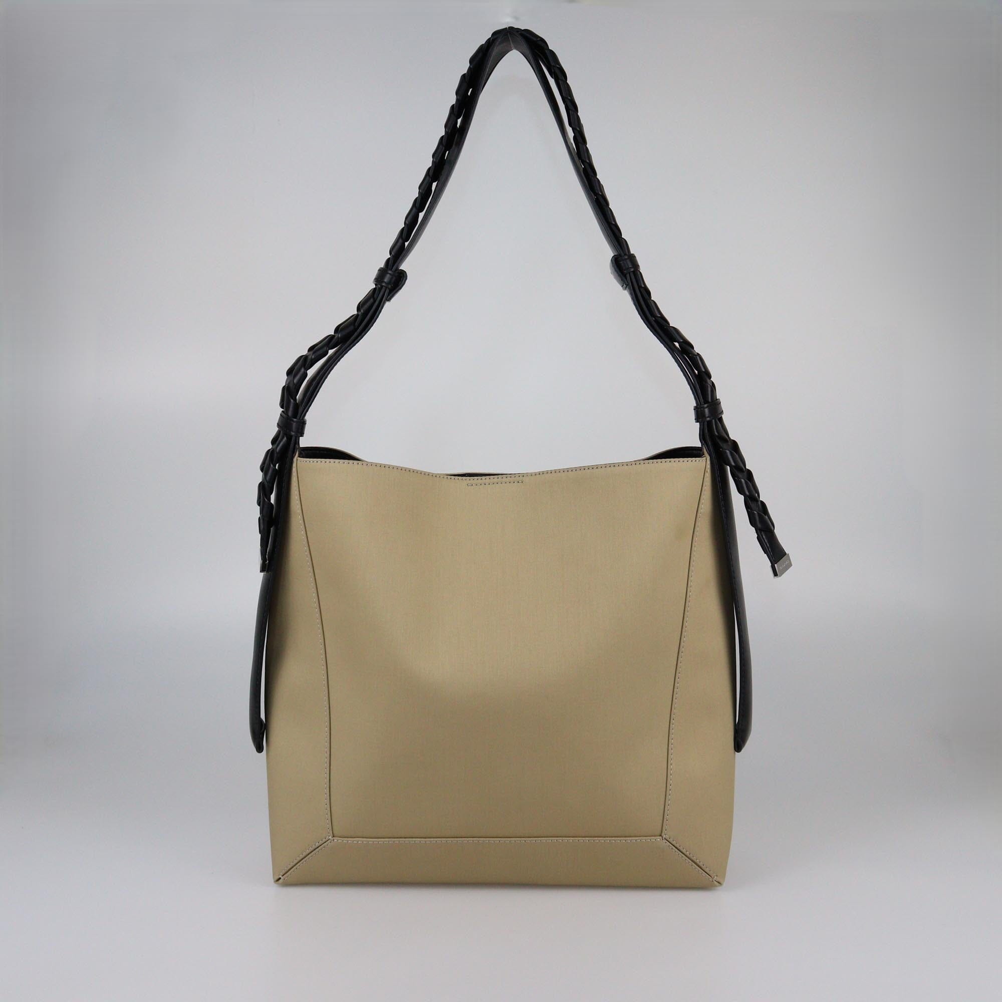 Stella McCartney Beige/Black Mackintosh Hobo Bag Womens Stella McCartney 