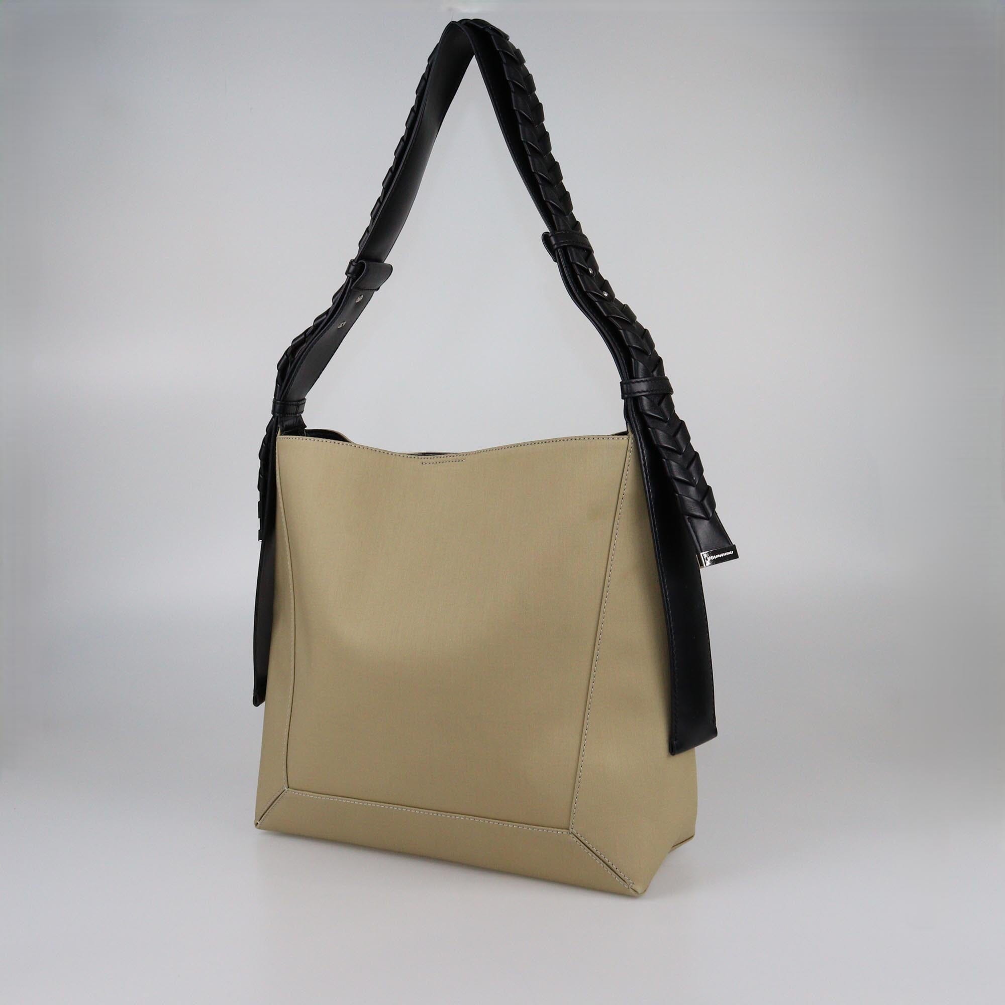 Stella McCartney Beige/Black Mackintosh Hobo Bag Womens Stella McCartney 