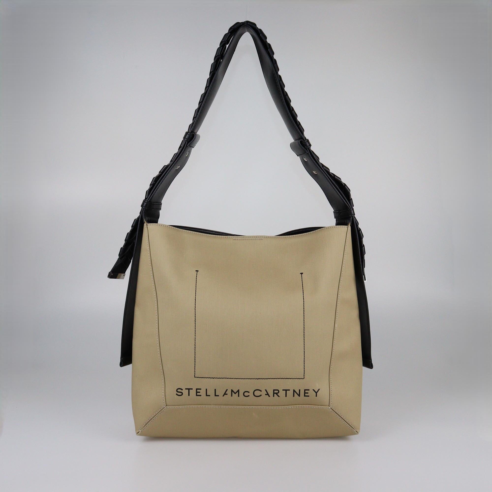 Stella McCartney Beige/Black Mackintosh Hobo Bag Womens Stella McCartney 