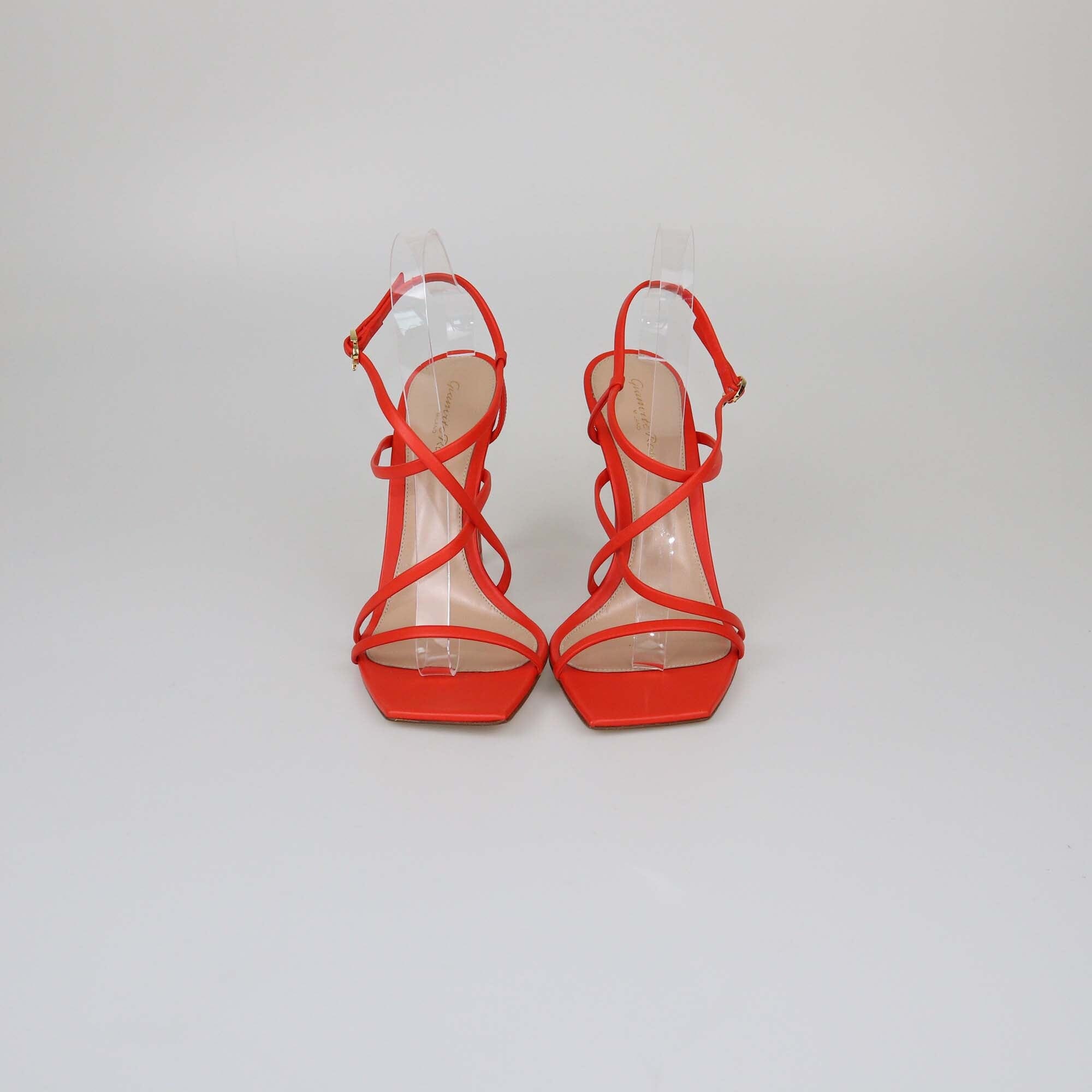 Gianvito Rossi Red Manila Sandals Womens Gianvito Rossi 