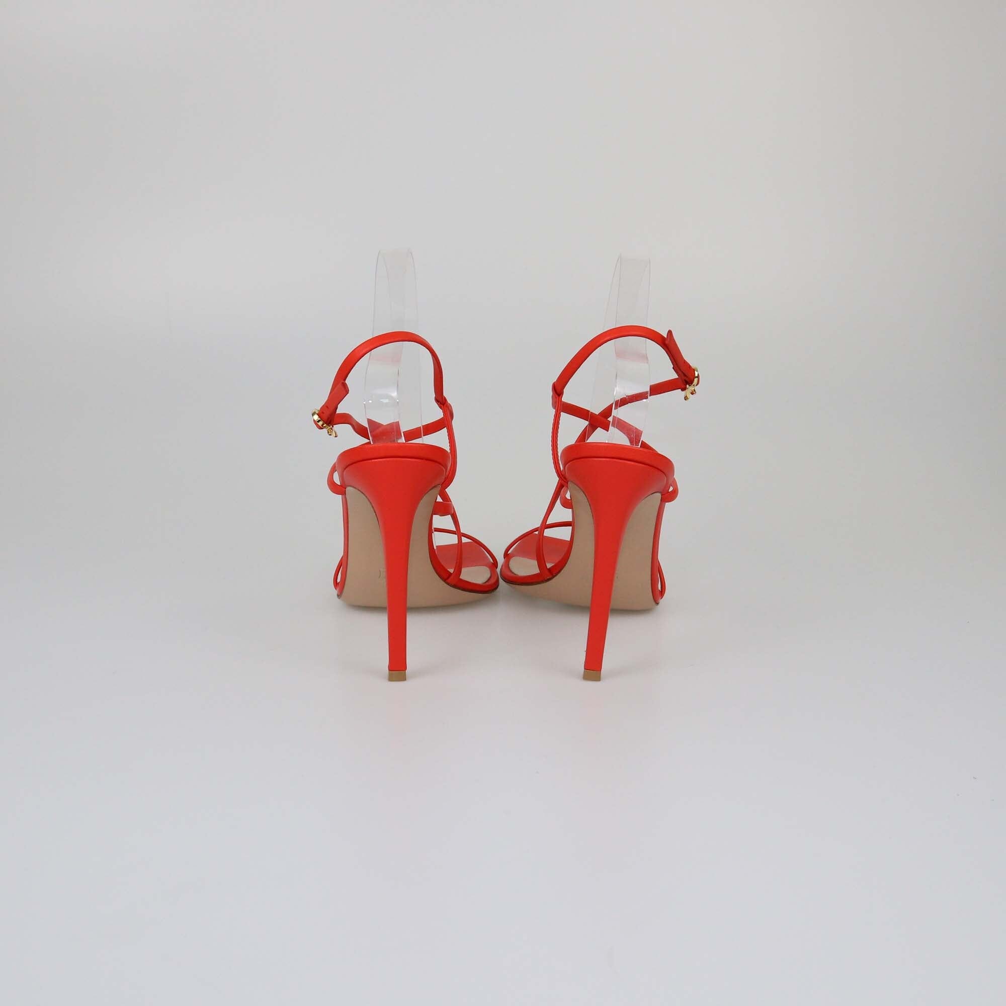 Gianvito Rossi Red Manila Sandals Womens Gianvito Rossi 