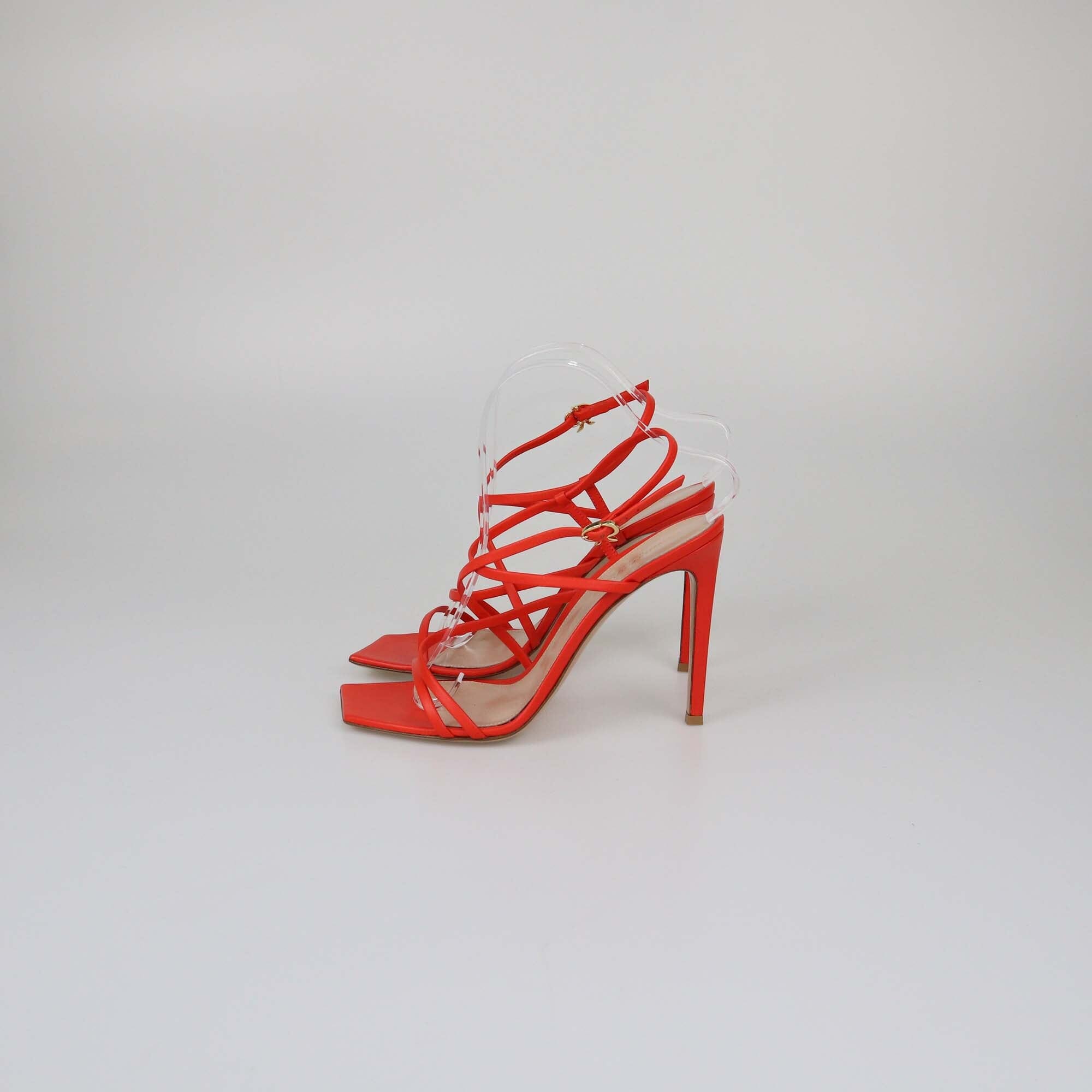 Gianvito Rossi Red Manila Sandals Womens Gianvito Rossi 