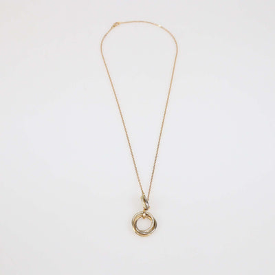 Cartier 18K Three-Tone Gold Trinity Lariat Diamond Necklace