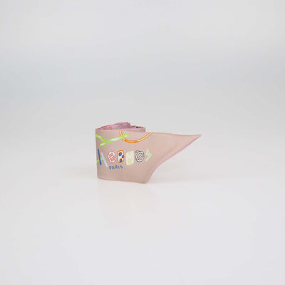 Hermes Bicolor Silk Do Re Boucles Print Twilly