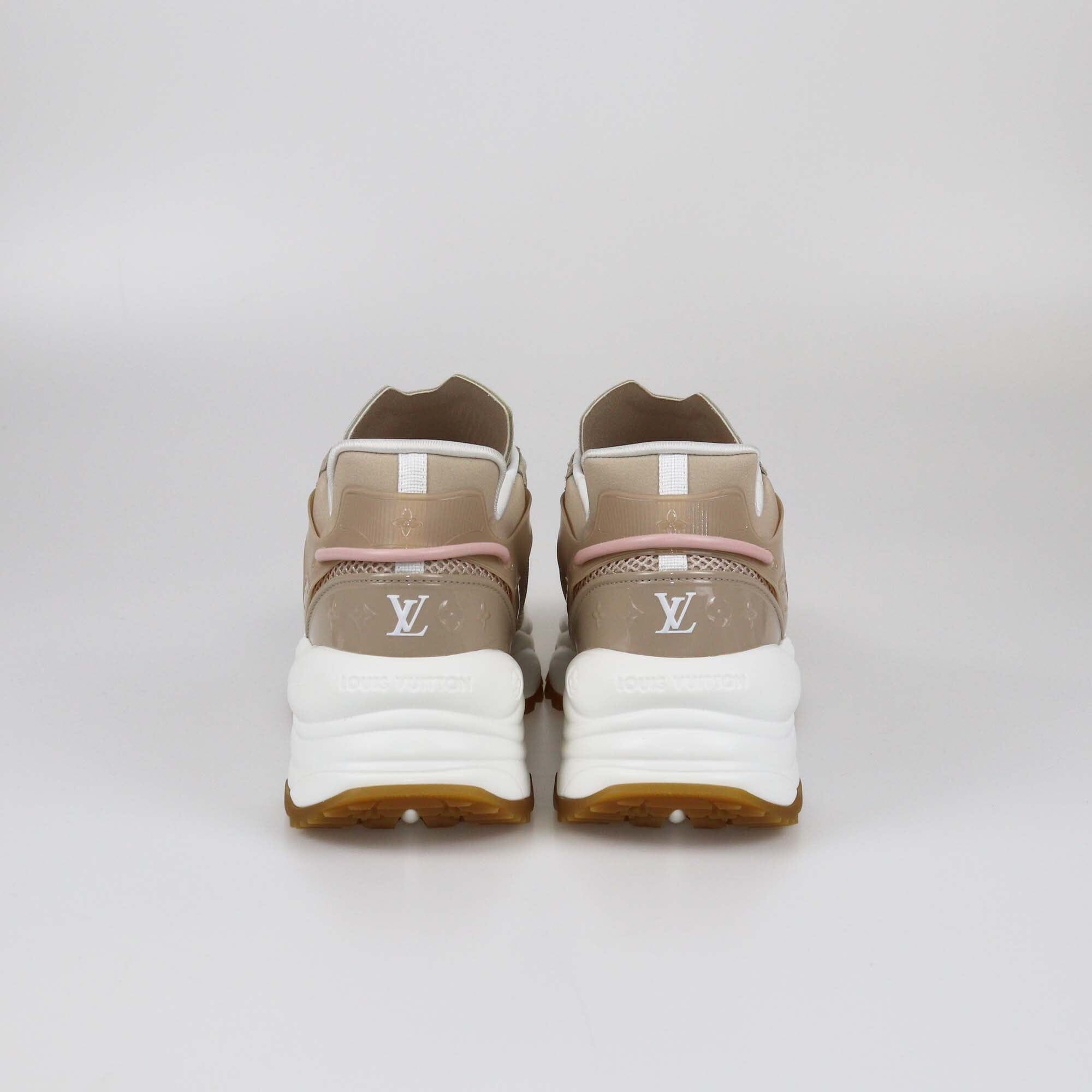 Louis Vuitton Beige/Pink Low Top Sneakers Womens Louis Vuitton 