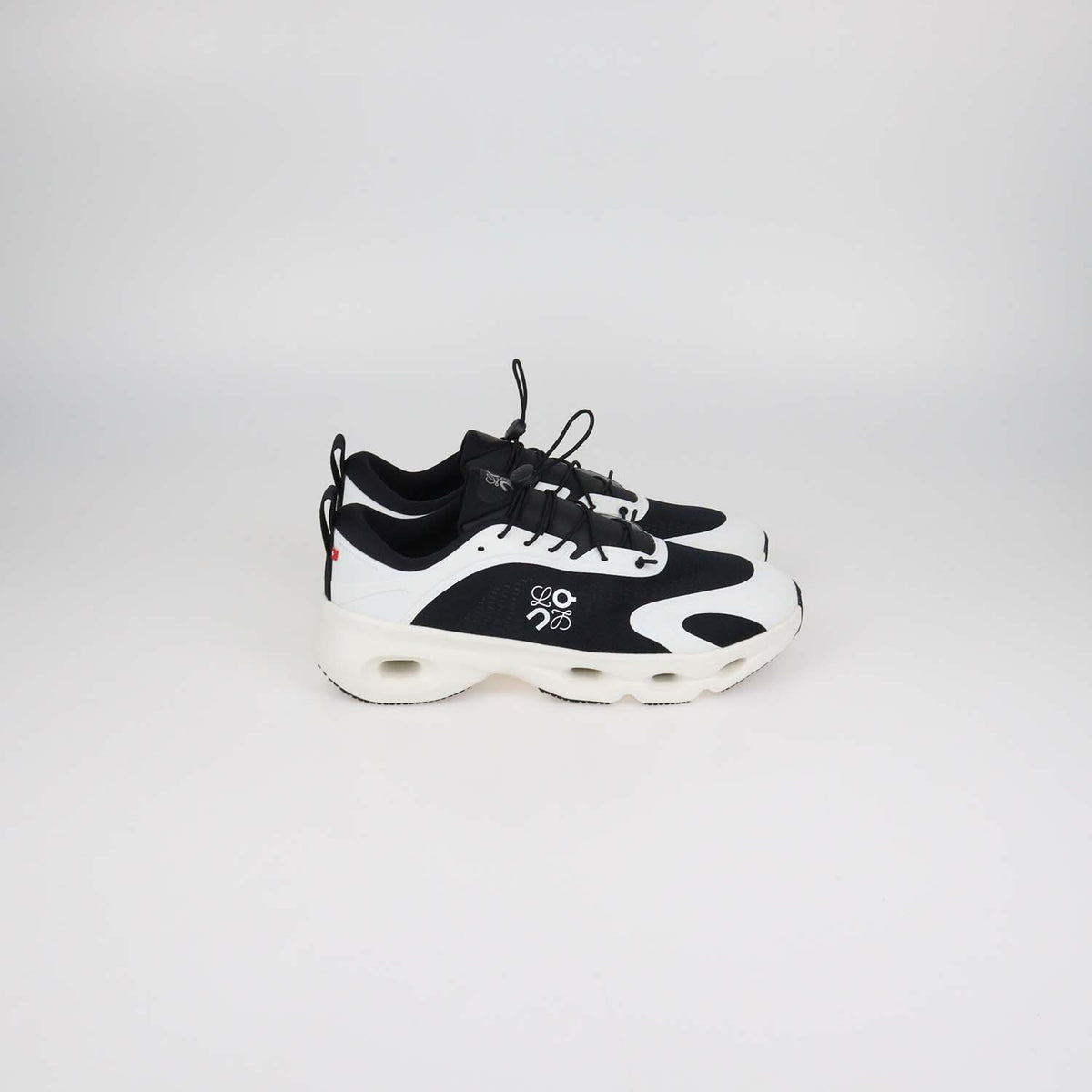 Loewe x ON Black,White Technical Fabric Running Cloudsolo Sneakers