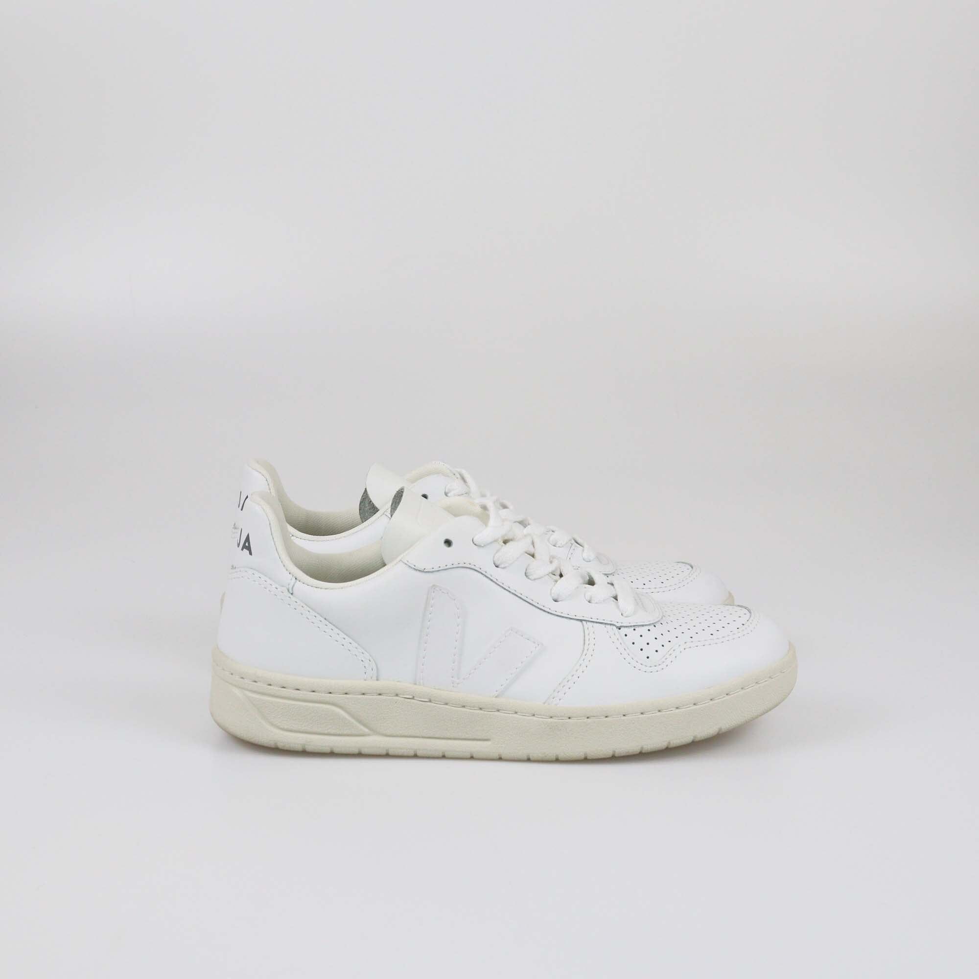 Veja White V 10 Low Top Sneakers Womens Veja 