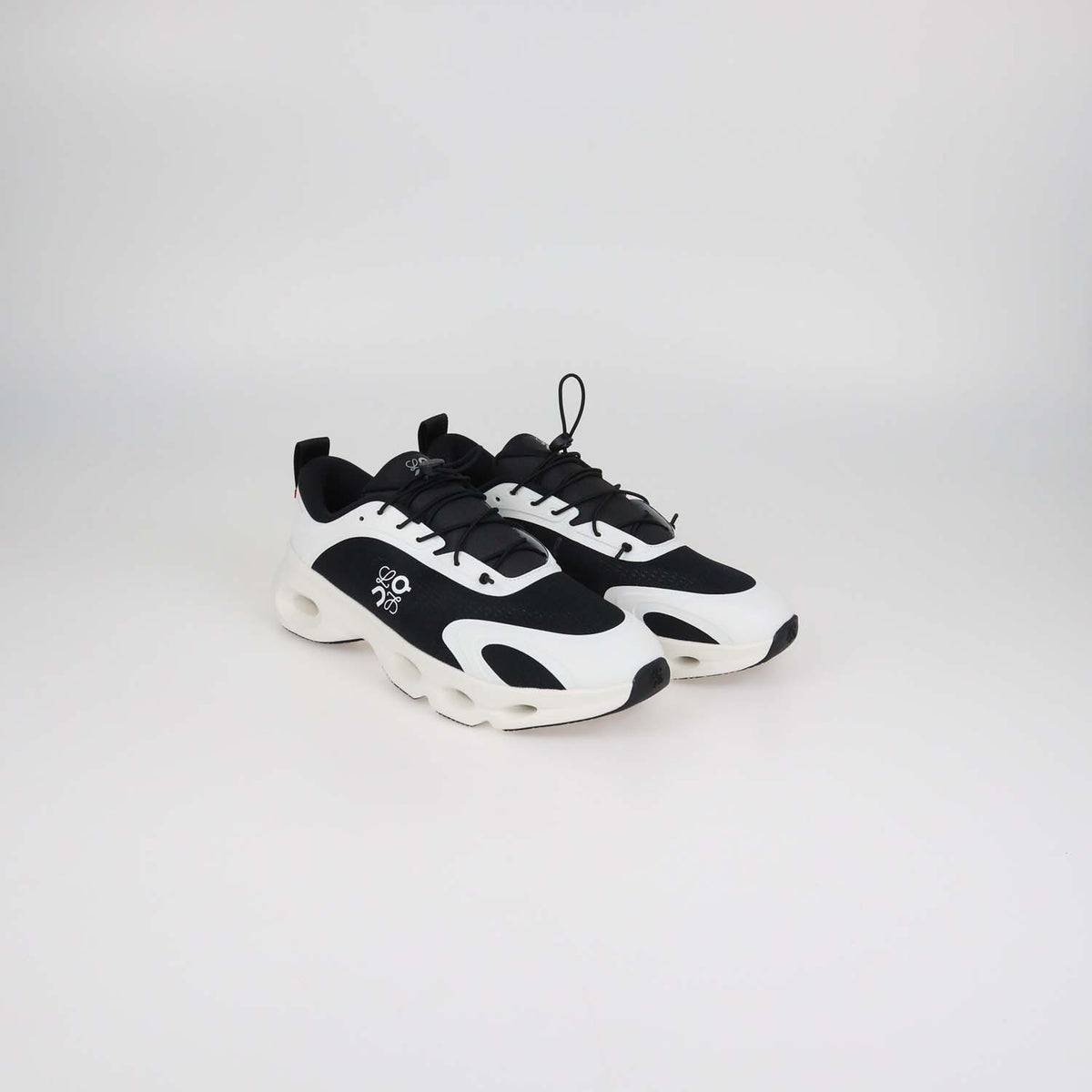 Loewe x ON Black,White Technical Fabric Running Cloudsolo Sneakers
