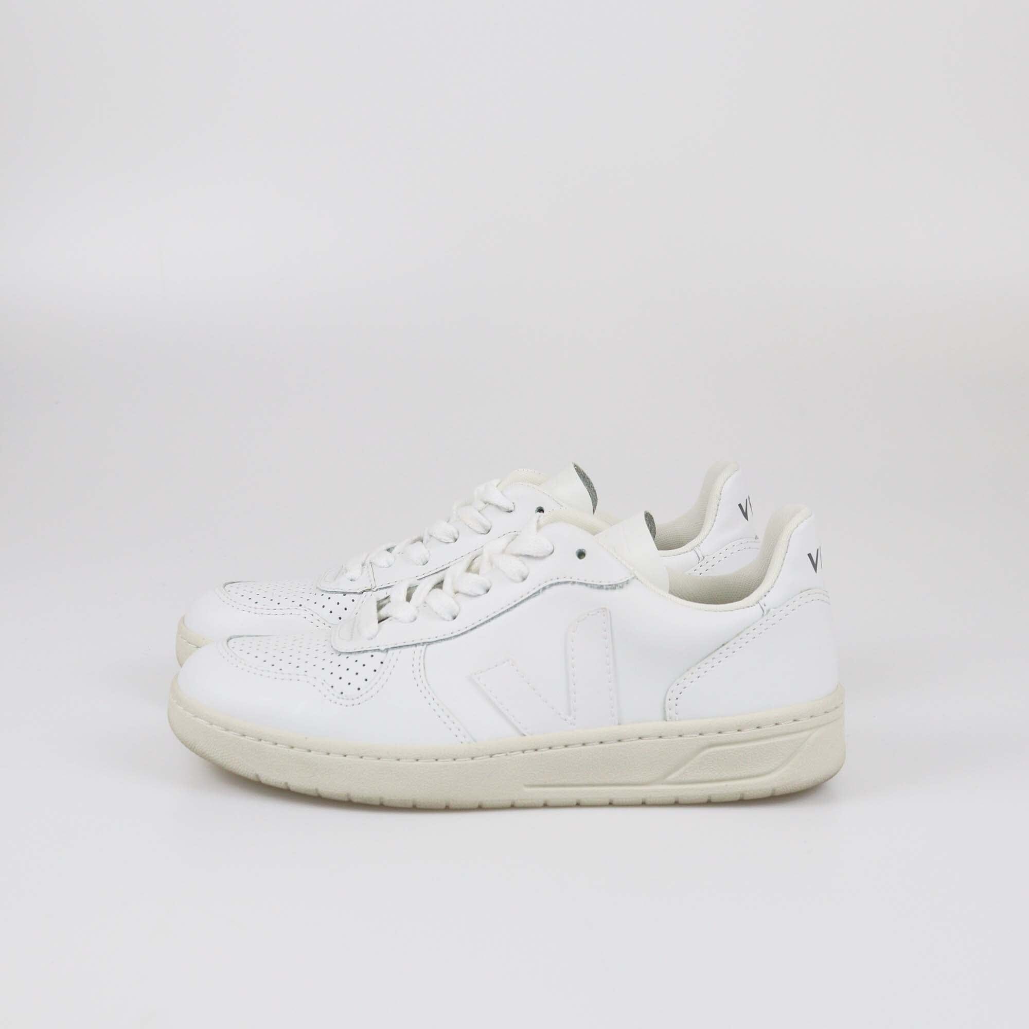 Veja White V 10 Low Top Sneakers Womens Veja 