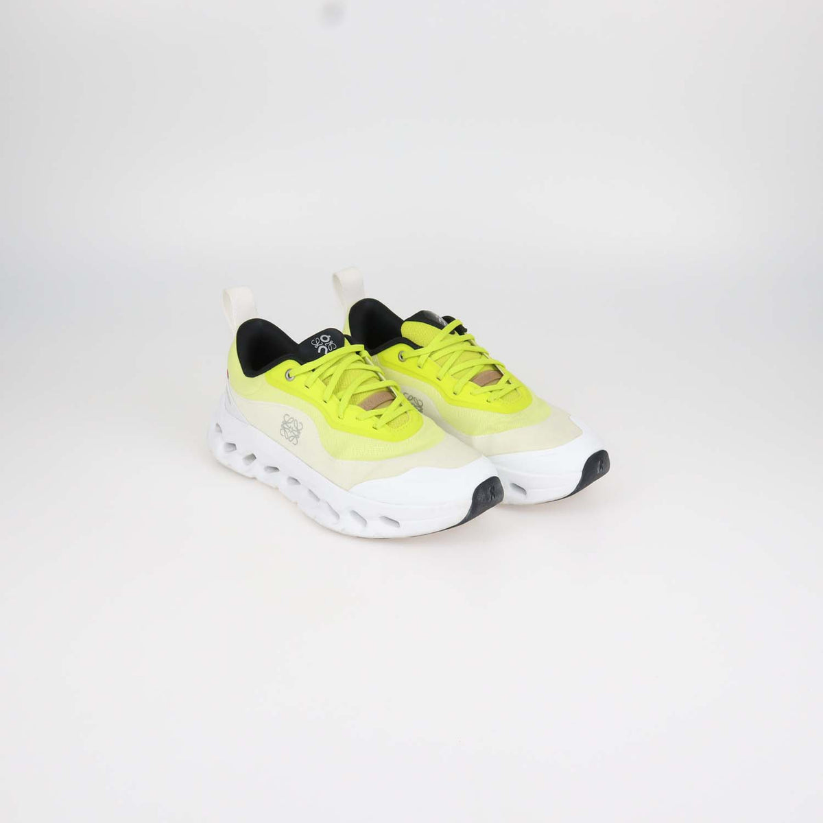 Loewe x On Neon Yellow, White Technical Fabric Cloudtilt 2.0 Sneakers