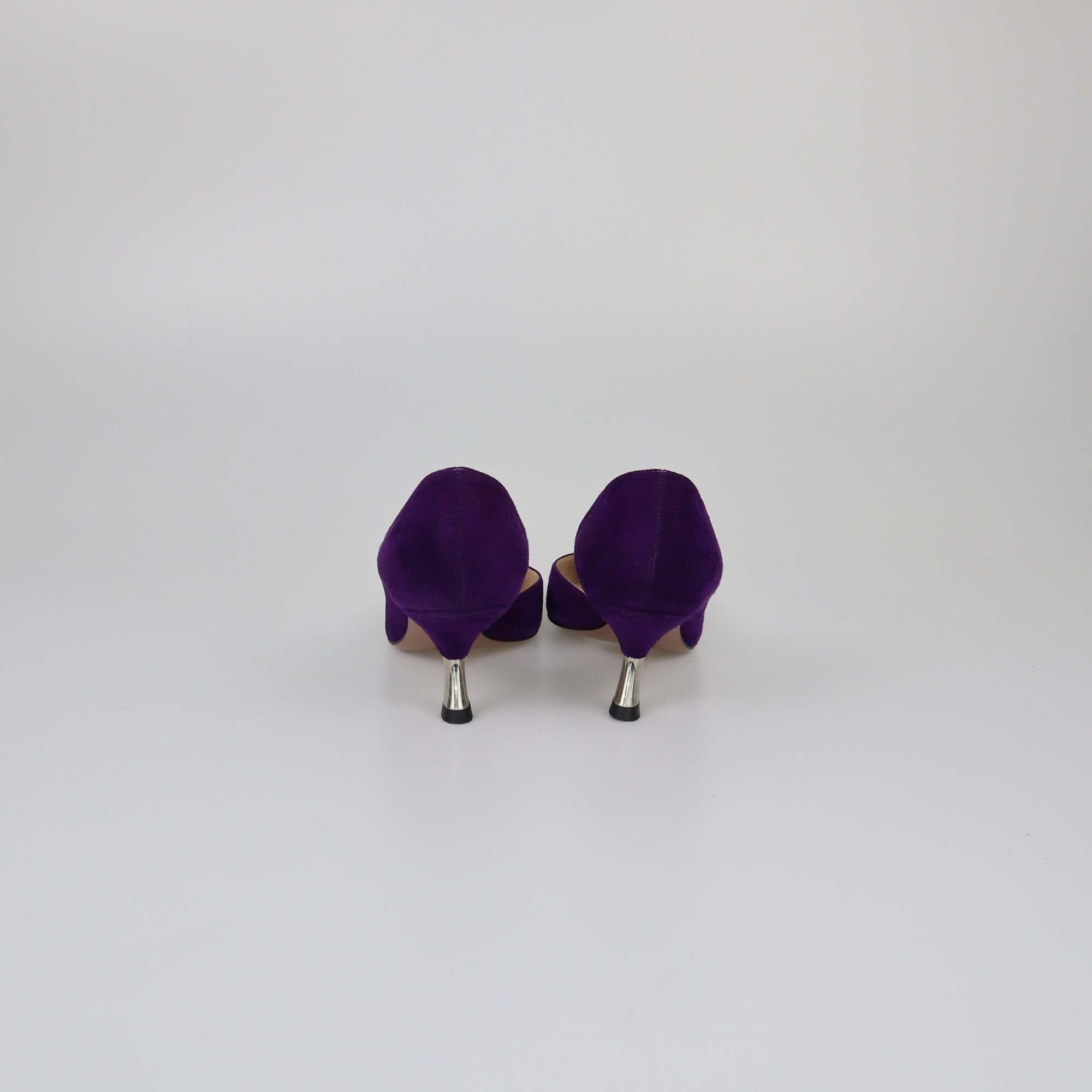 Prada Purple D'Orsay Pumps Womens Prada 