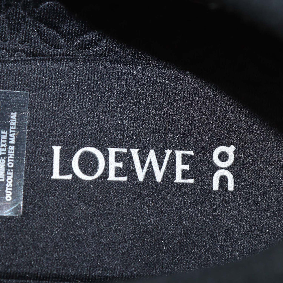 Loewe x ON Black Technical Fabric Running Cloudsolo Sneakers