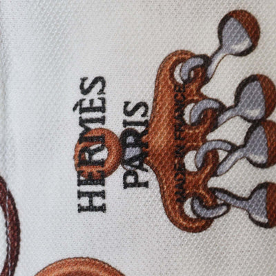 Hermes White Cotton Panoplie Tout Print T-Shirt