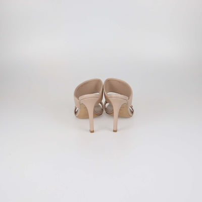 Louis Vuitton Beige Leather Drapy Sandals