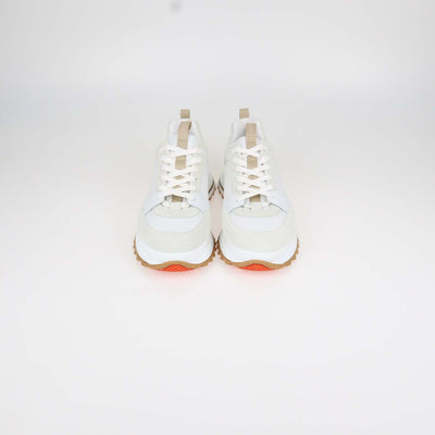Hermes White Leather Leader Sneakers