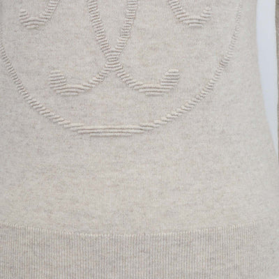 Hermes Beige Cashmere H-Lift Long Sleeve Sweater