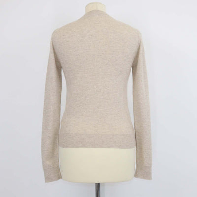 Hermes Beige Cashmere H-Lift Long Sleeve Sweater
