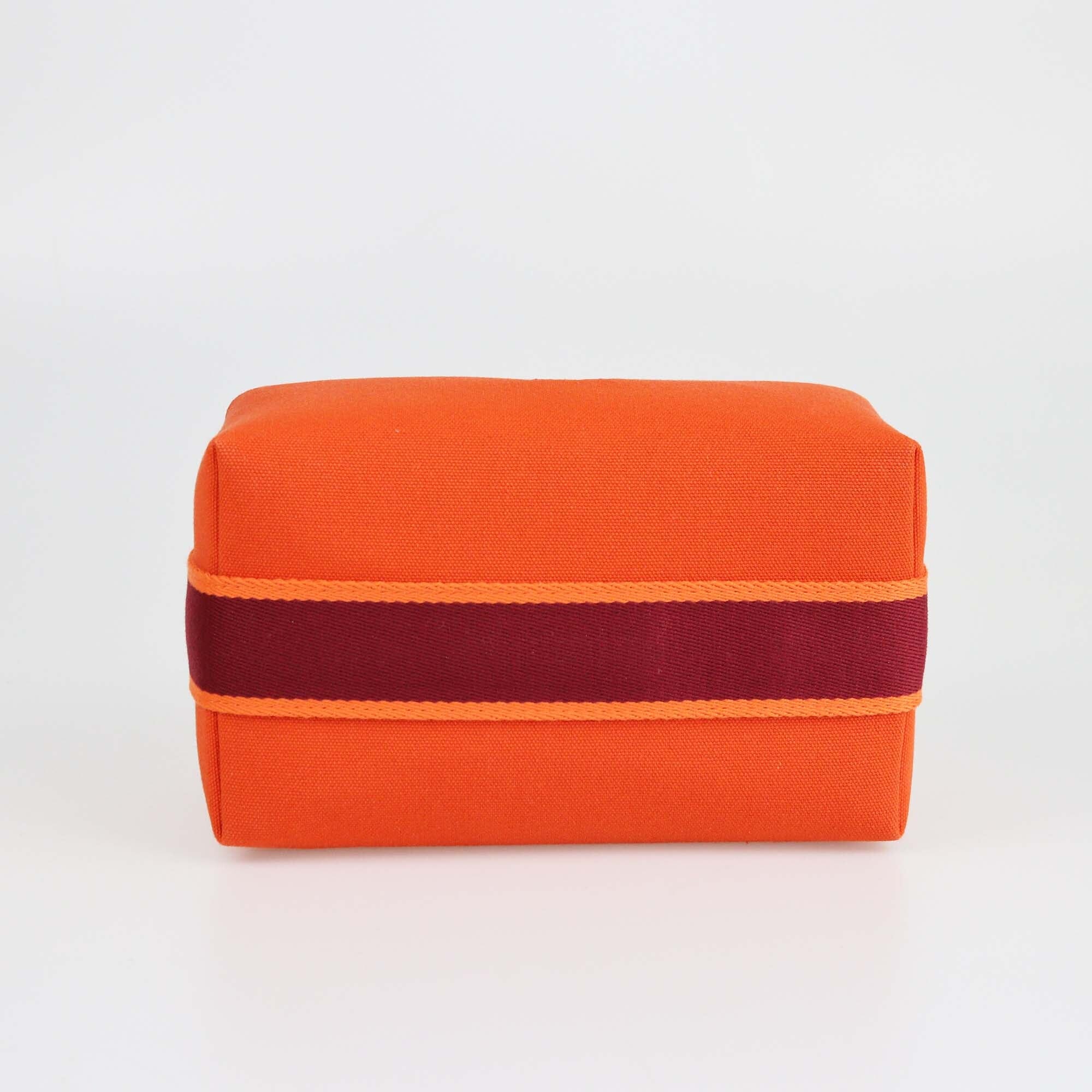 Hermes Orange Feu Small Bride-a-Brac Case Womens Hermes 