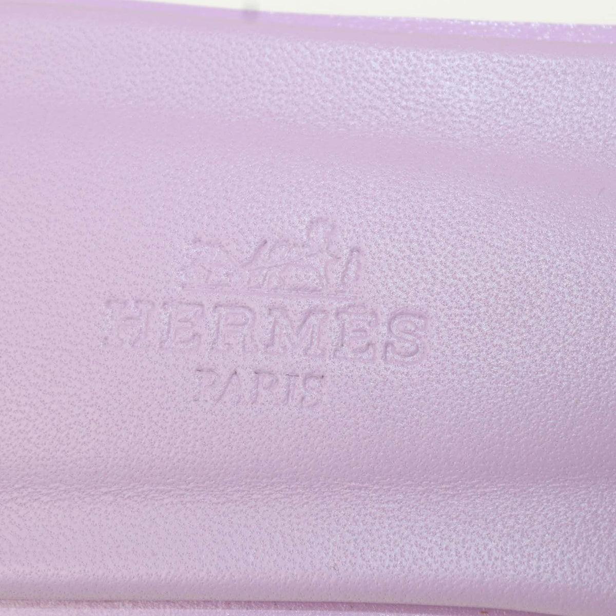 Hermes Amethyste Epsom Leather Oran Sandals