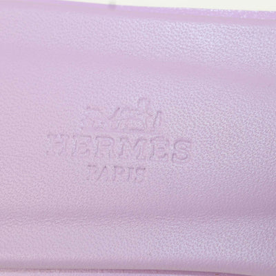 Hermes Amethyste Epsom Leather Oran Sandals