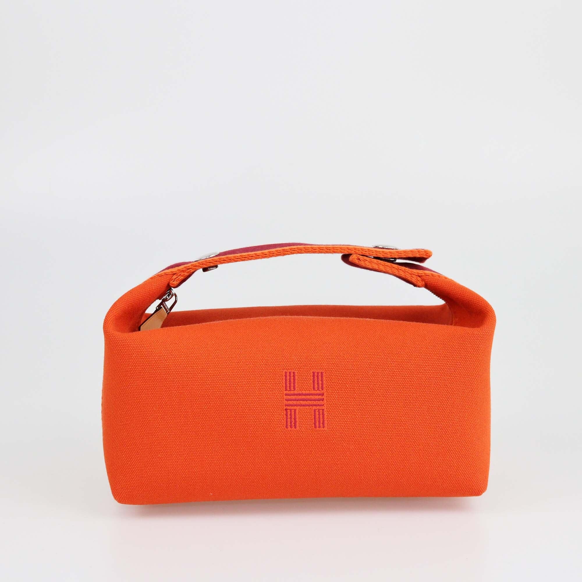 Hermes Orange Feu Small Bride-a-Brac Case Womens Hermes 