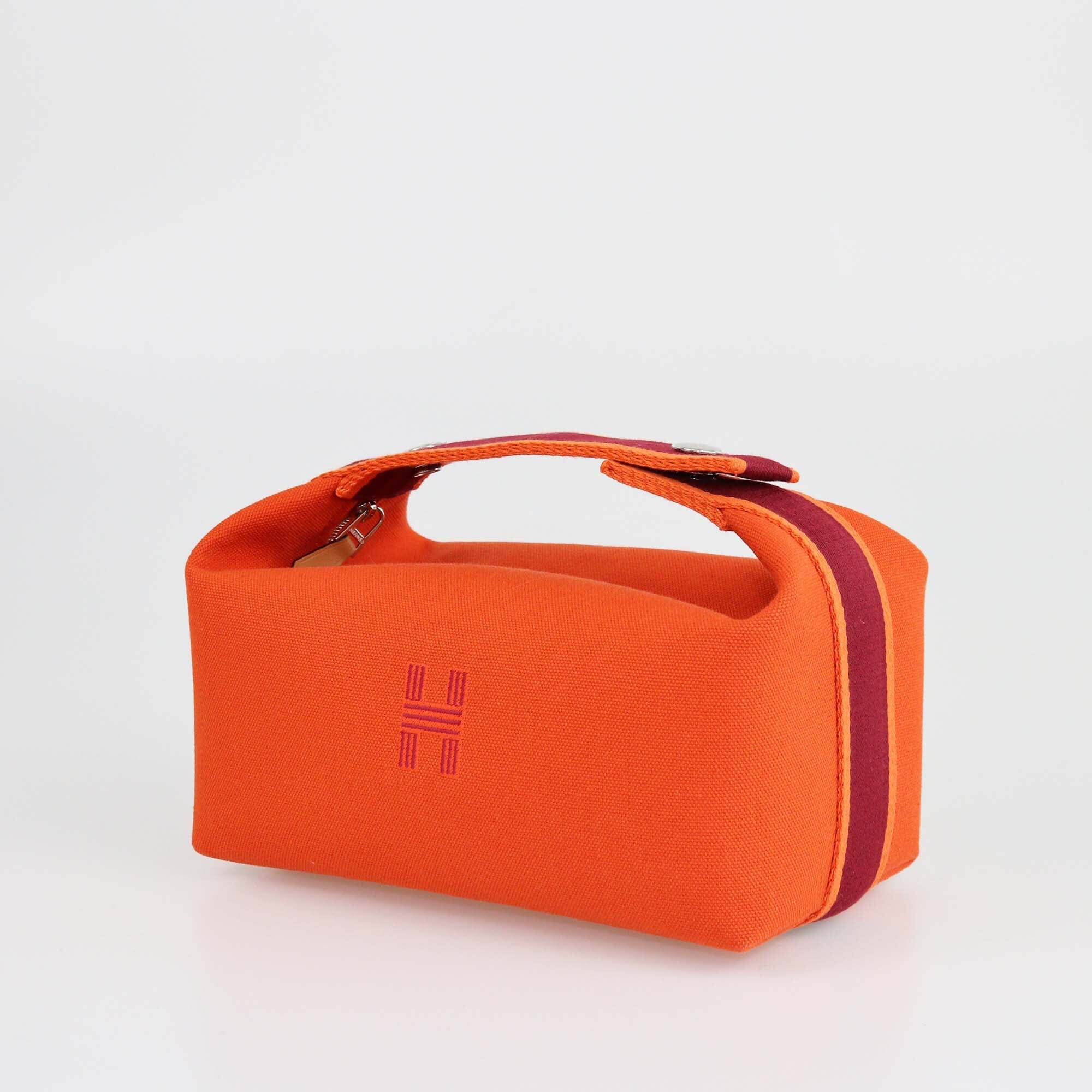 Hermes Orange Feu Small Bride-a-Brac Case Womens Hermes 