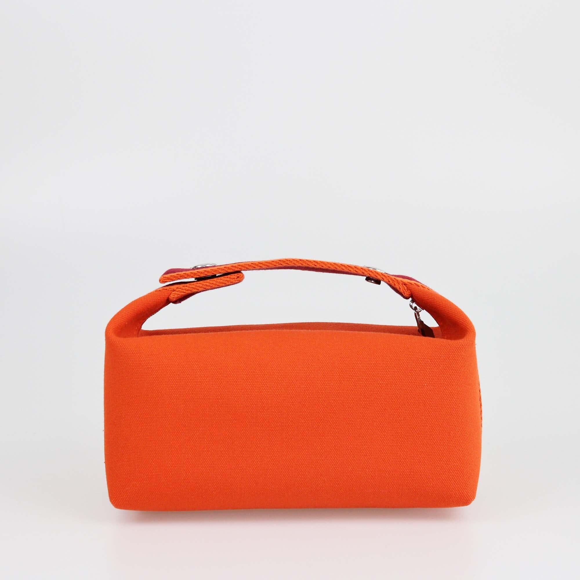 Hermes Orange Feu Small Bride-a-Brac Case Womens Hermes 