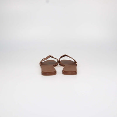 Hermes Gold Box Calf Leather Oran Sandals