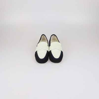 Chanel Tricolor Canvas CC Loafers