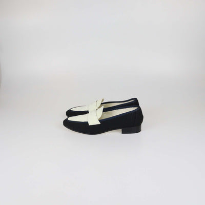 Chanel Tricolor Canvas CC Loafers