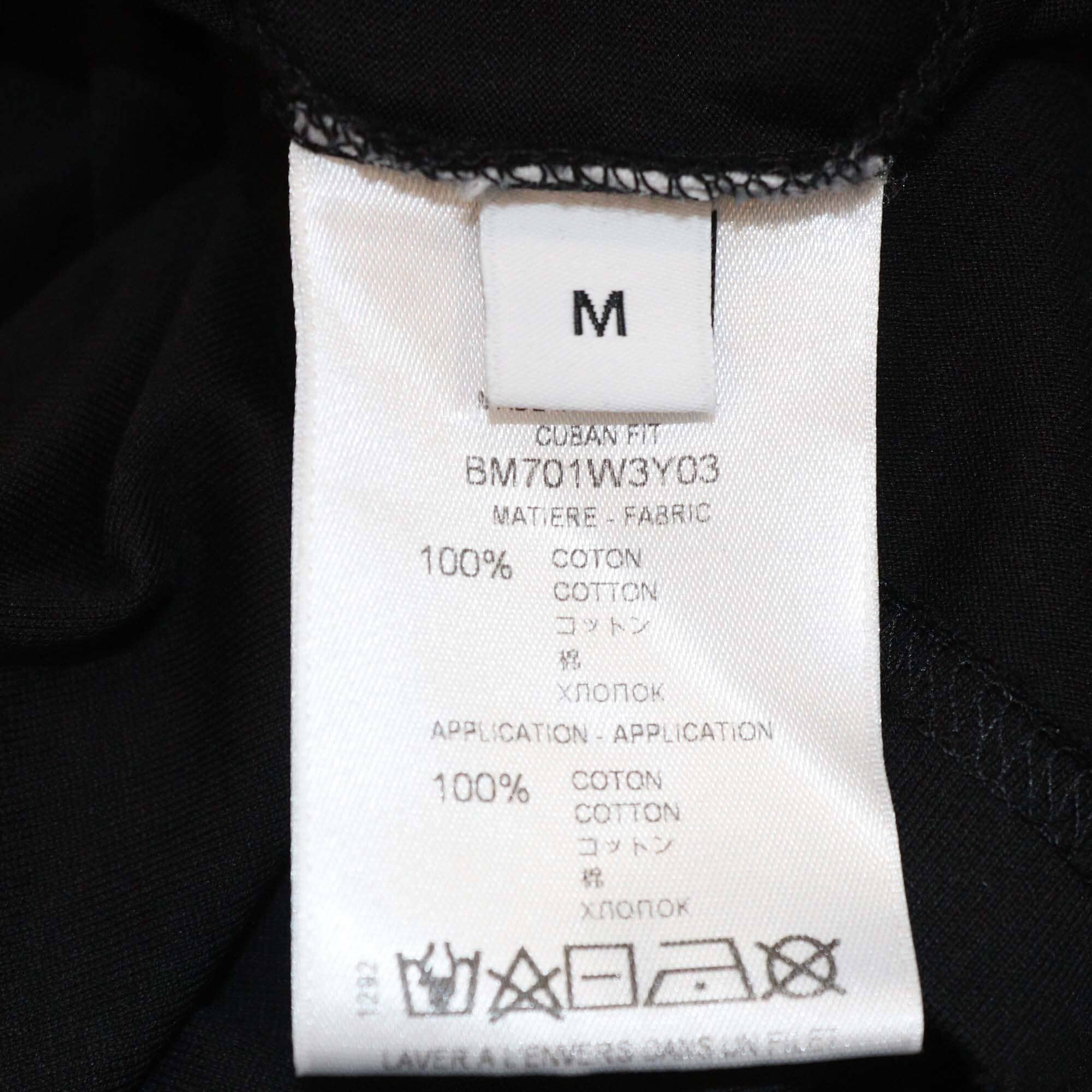 Givenchy Black Cotton Distressed Patched Logo T-Shirt Mens Givenchy 