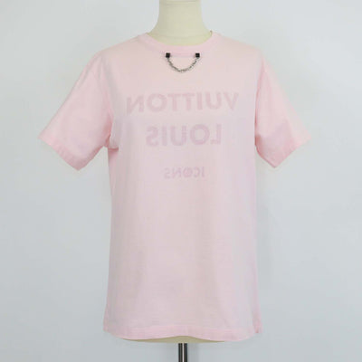 Louis Vuitton Pink Logo Print Classic T-Shirt