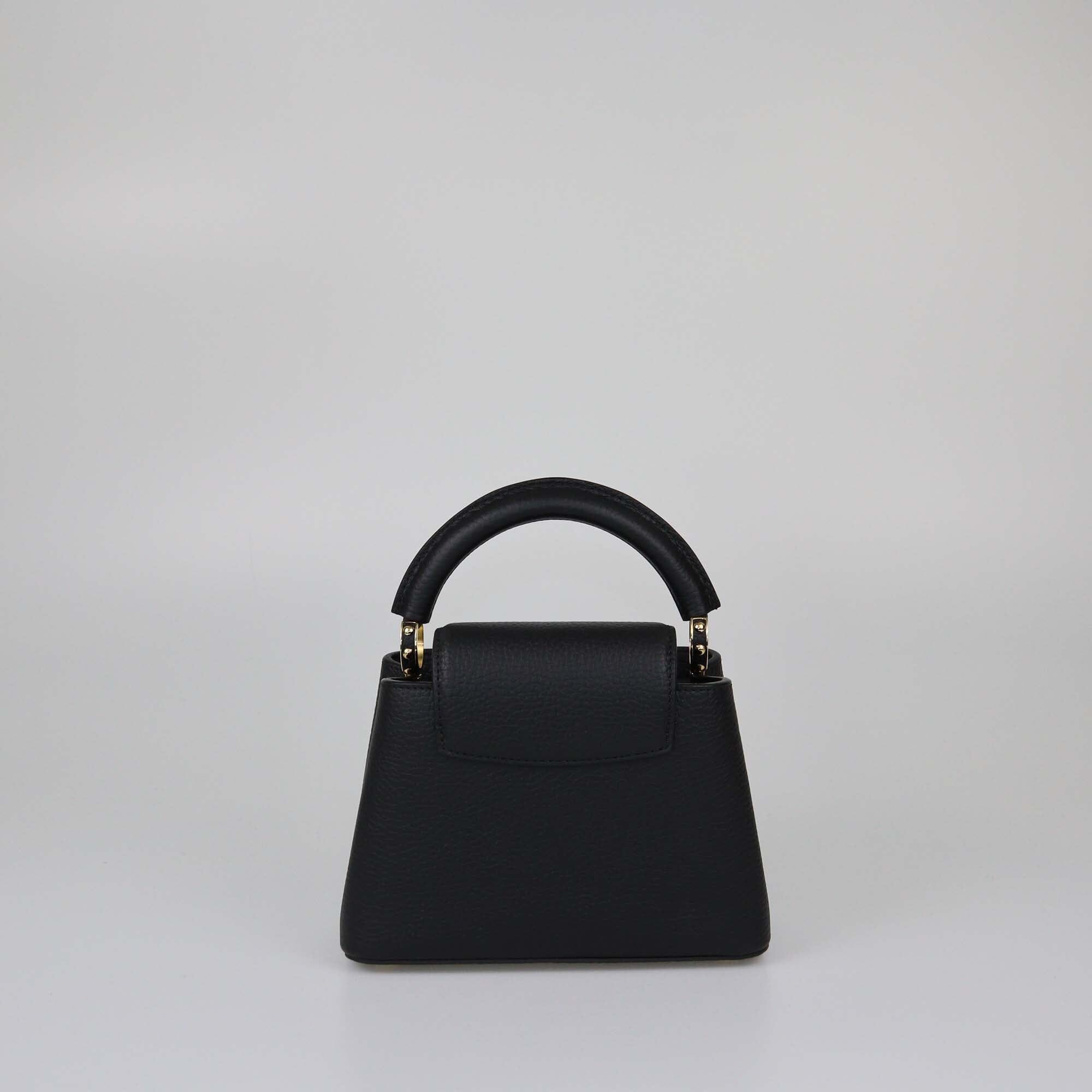 Louis Vuitton Black Taurillon Mini Capucines Bag Womens Louis Vuitton 