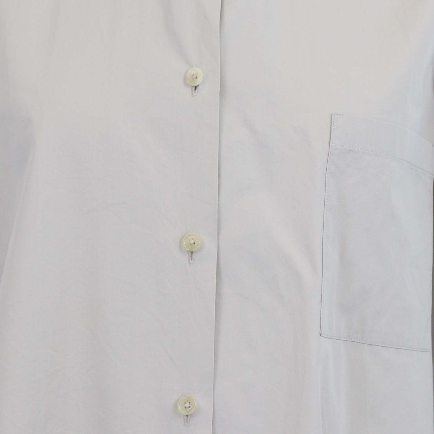 The Row Grey Cotton Long Sleeve Shirt