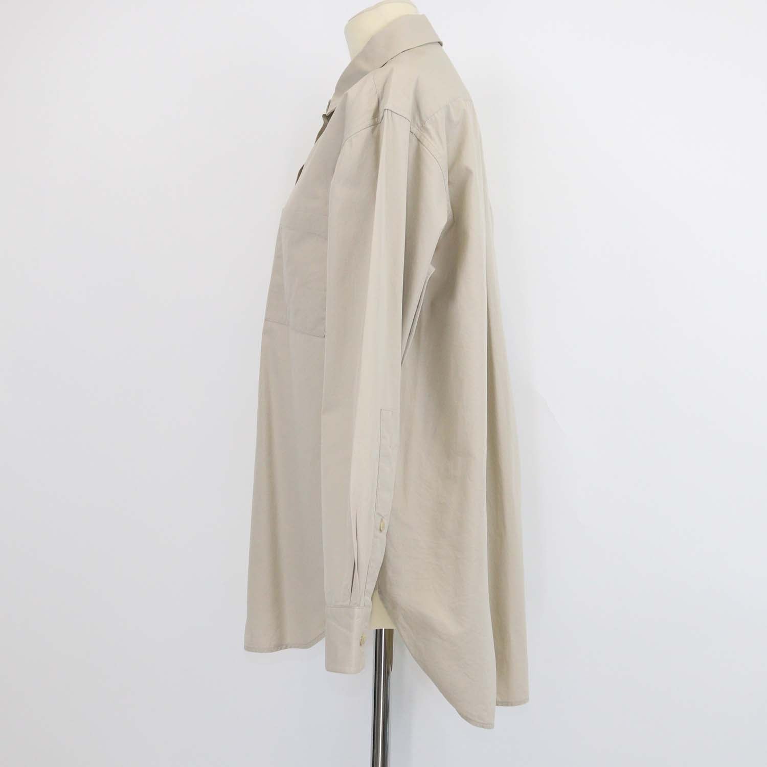 The Row Grey Cotton Long Sleeve Shirt