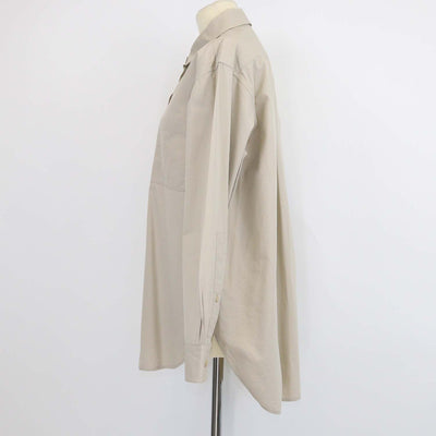 The Row Grey Cotton Long Sleeve Shirt