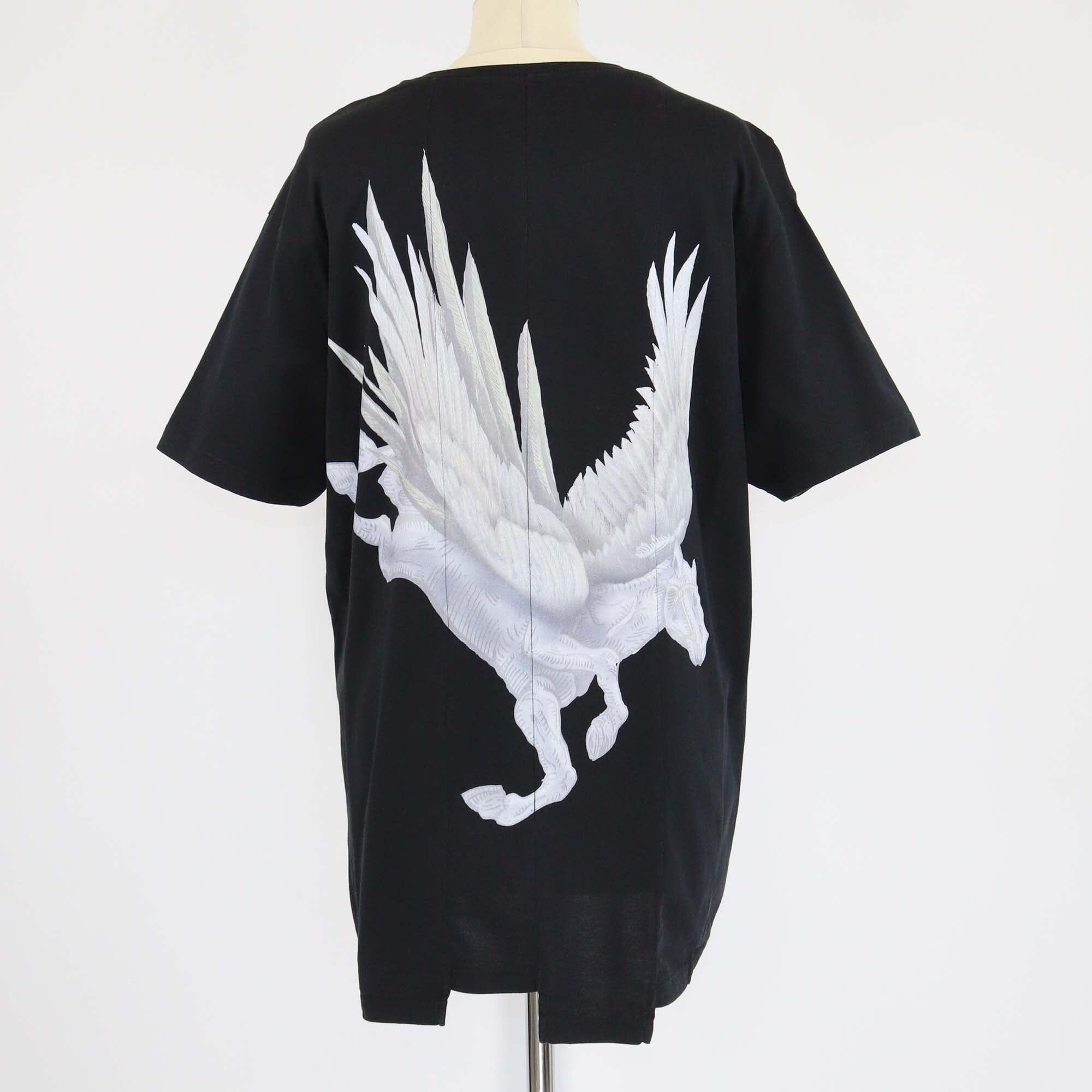 Givenchy Black Rare Spirit Print Regular Fit Cotton T-Shirt Mens Givenchy 