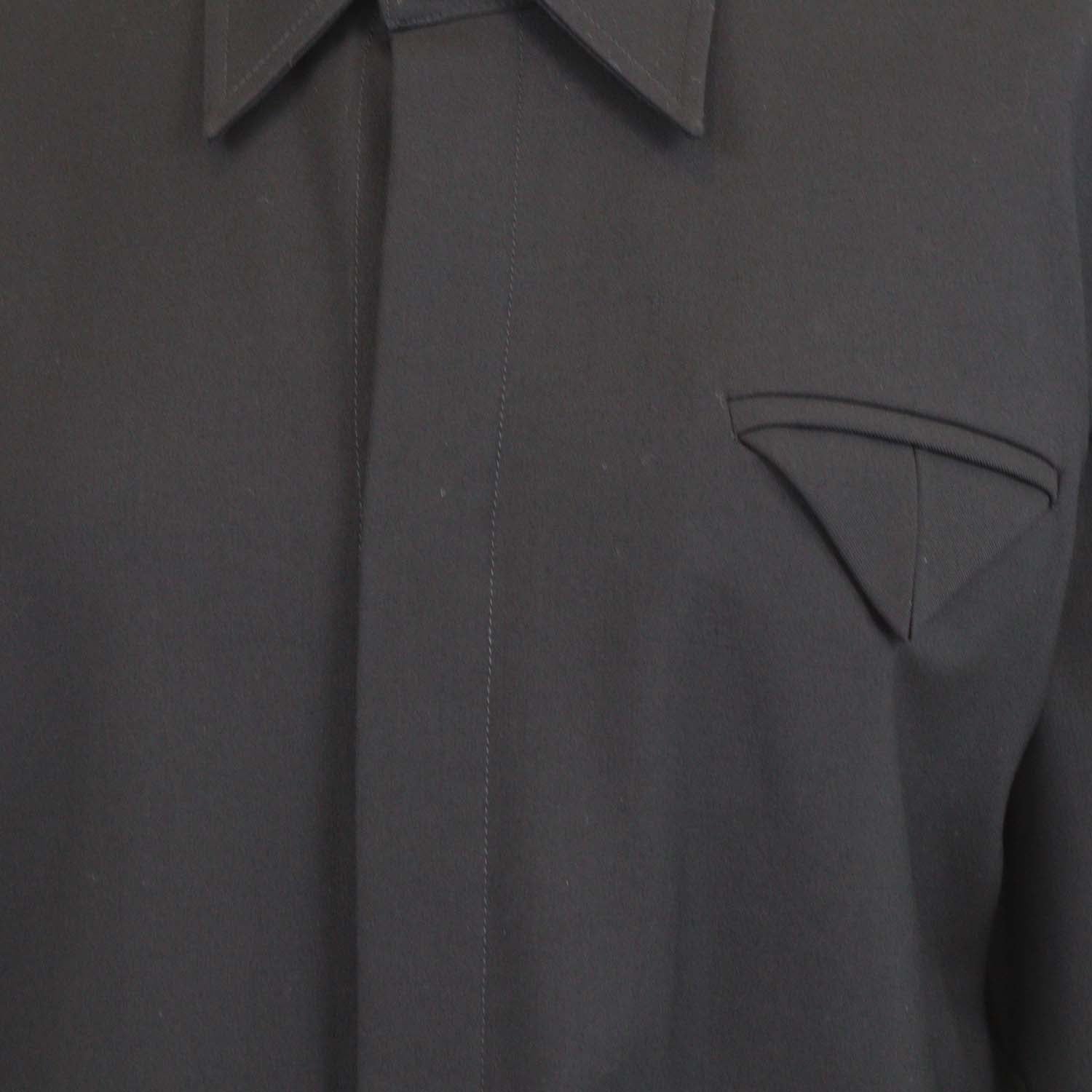 Bottega Veneta Black Wool Long Sleeve Shirt