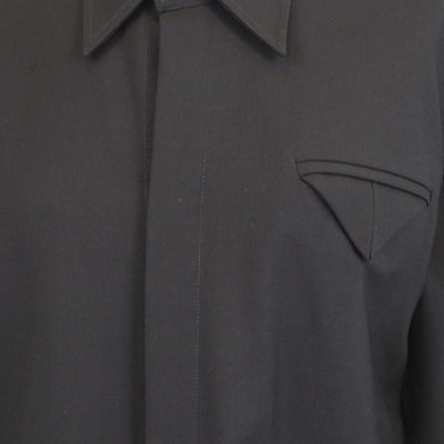 Bottega Veneta Black Wool Long Sleeve Shirt