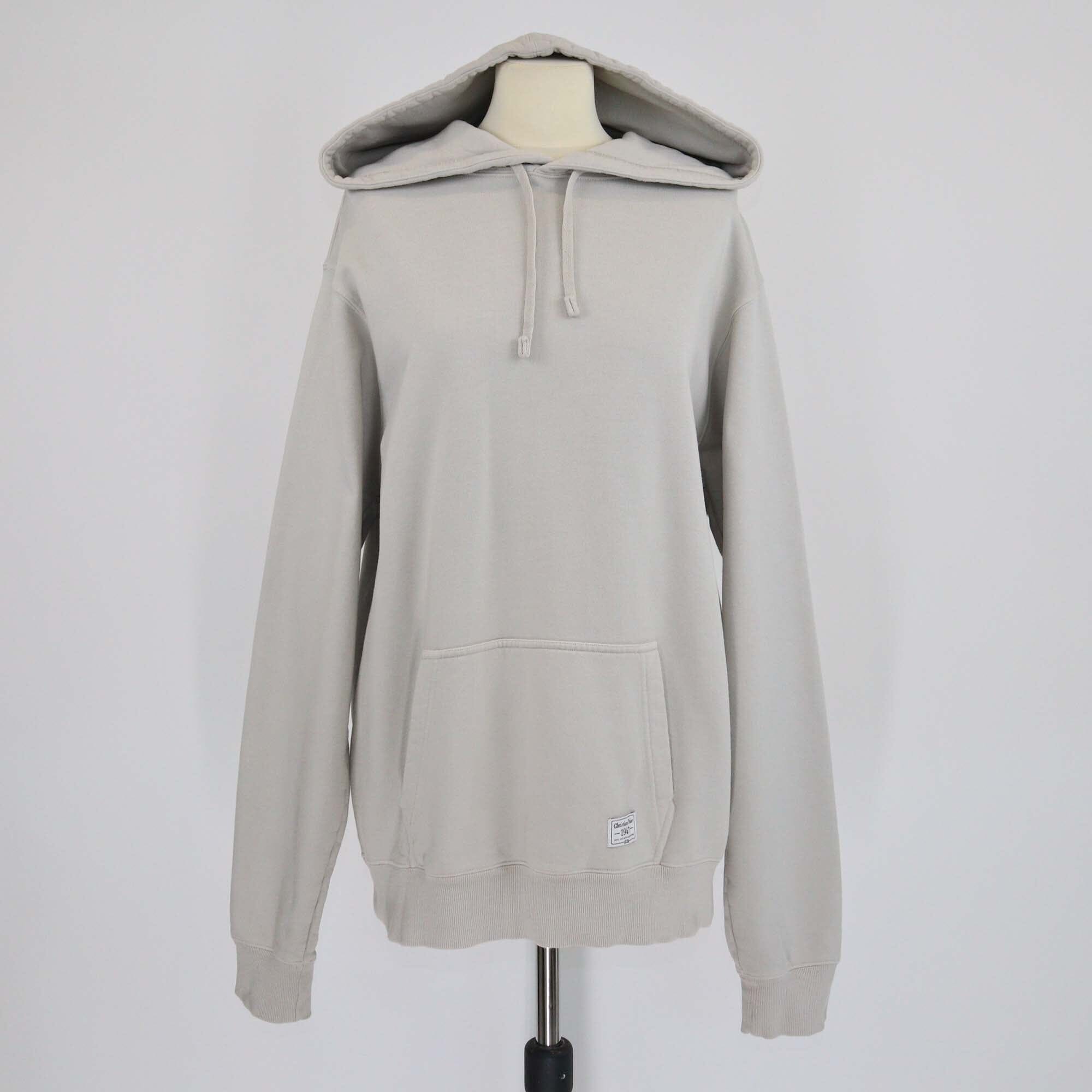 Dior Homme Grey Embroidered Cotton Hoodie Jacket Mens Dior Homme 